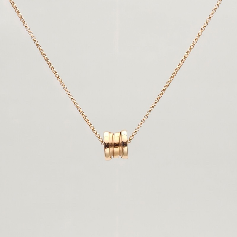 BVLGARI B.ZERO1小蠻腰項鏈18K玫瑰金-1