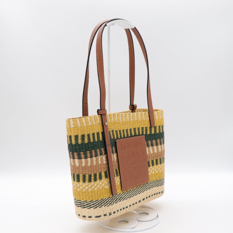 Loewe 羅威 SMALL SQUARE BASKET 草編包-2