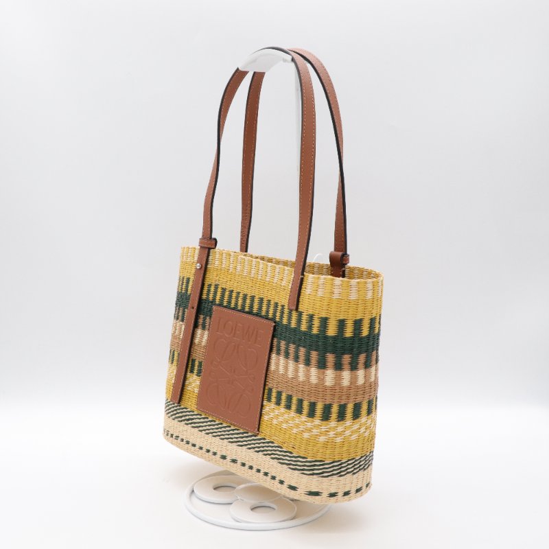 Loewe 羅威 SMALL SQUARE BASKET 草編包-3