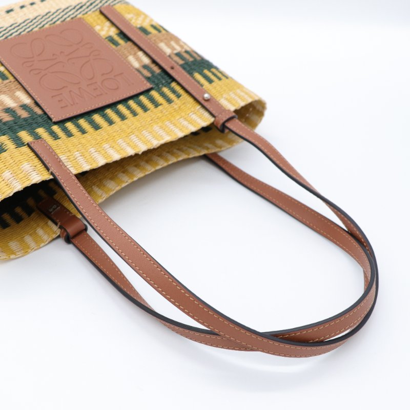 Loewe 羅威 SMALL SQUARE BASKET 草編包-6