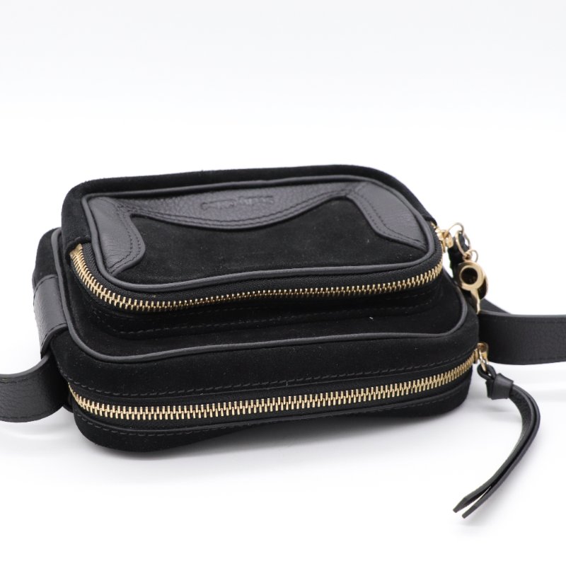 See by Chloé 蔻依副線 牛皮拼麂皮 斜背包-7