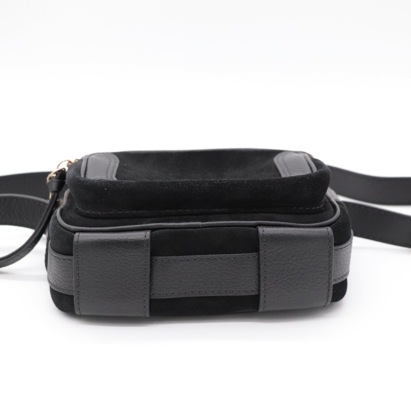 See by Chloé 蔻依副線 牛皮拼麂皮 斜背包-8