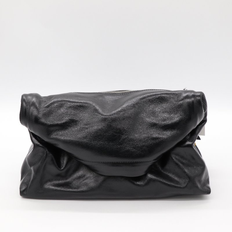 Ami Paris Grocery Bag 小牛皮 黑色 手提包-7