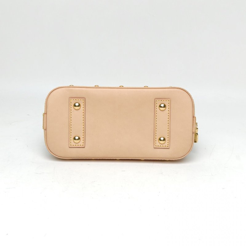 LOUIS VUITTON ALMA貝殼包村上隆聯名BB白三彩PVC晶片肩背包-4