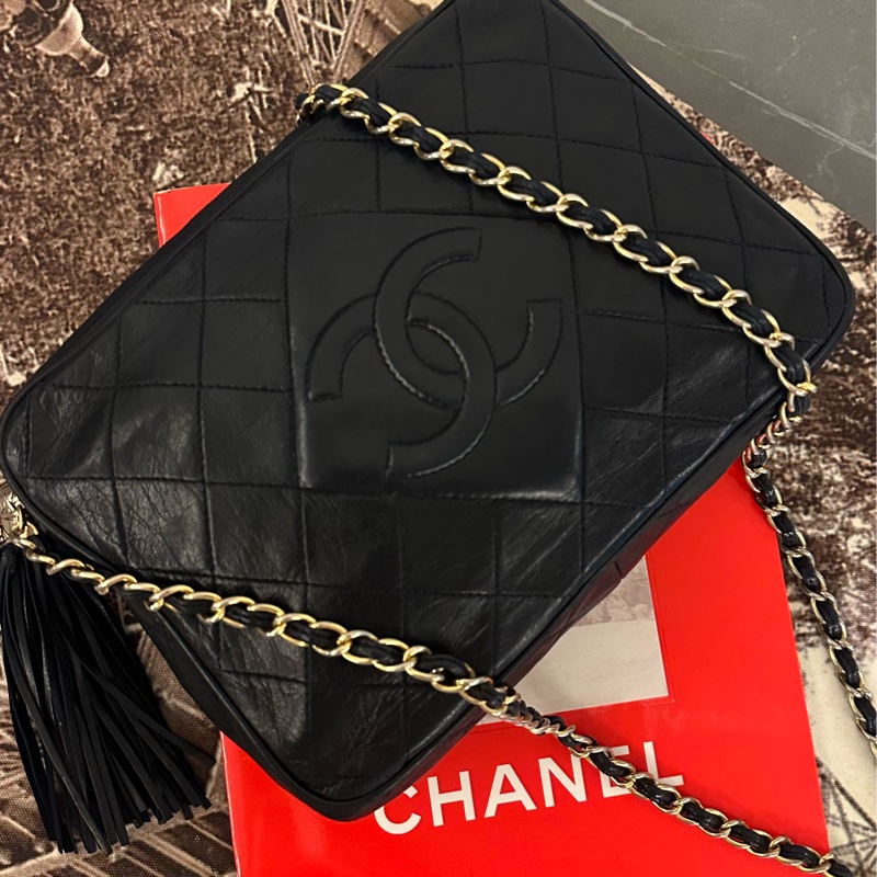 💗MYMluxurybag💗 Chanel 22.5cm 全皮相機袋 肩背袋 斜背袋-3