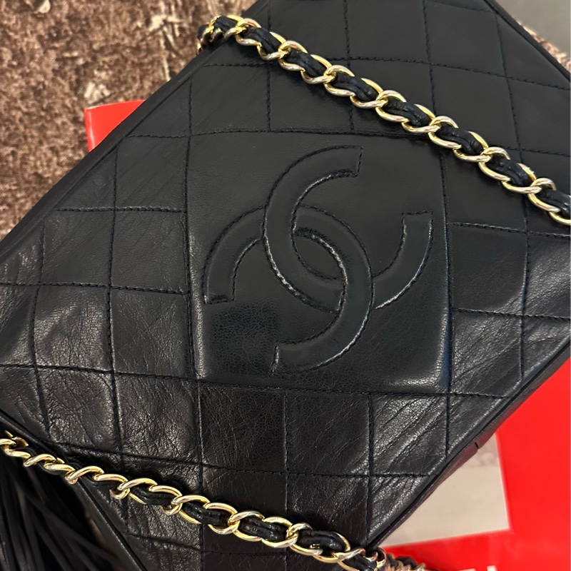 💗MYMluxurybag💗 Chanel 22.5cm 全皮相機袋 肩背袋 斜背袋-4