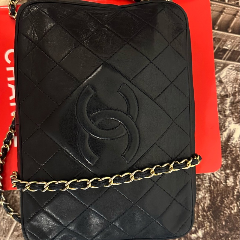 💗MYMluxurybag💗 Chanel 22.5cm 全皮相機袋 肩背袋 斜背袋-6