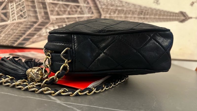 💗MYMluxurybag💗 Chanel 22.5cm 全皮相機袋 肩背袋 斜背袋-13