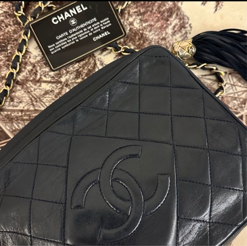💗MYMluxurybag💗 Chanel 22.5cm 全皮相機袋 肩背袋 斜背袋-14