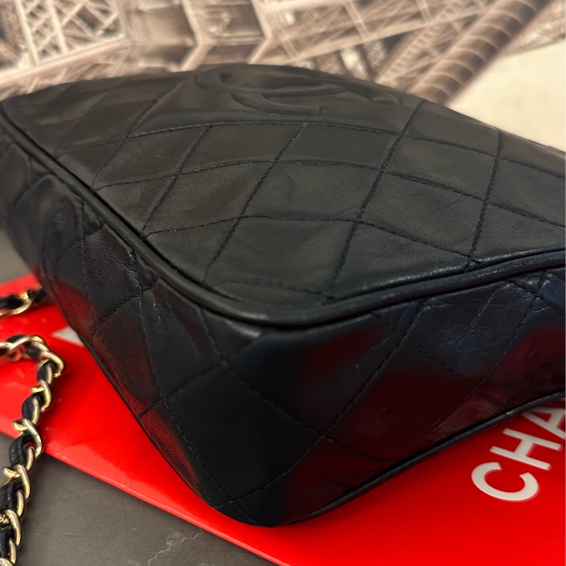 💗MYMluxurybag💗 Chanel 22.5cm 全皮相機袋 肩背袋 斜背袋-15