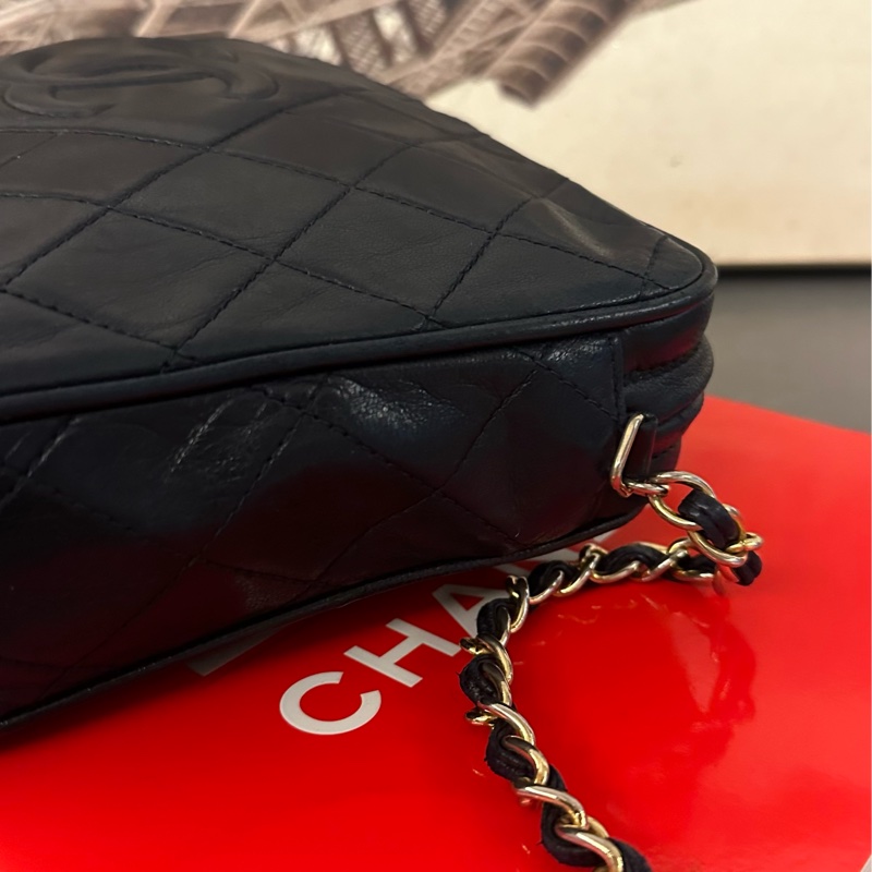 💗MYMluxurybag💗 Chanel 22.5cm 全皮相機袋 肩背袋 斜背袋-16