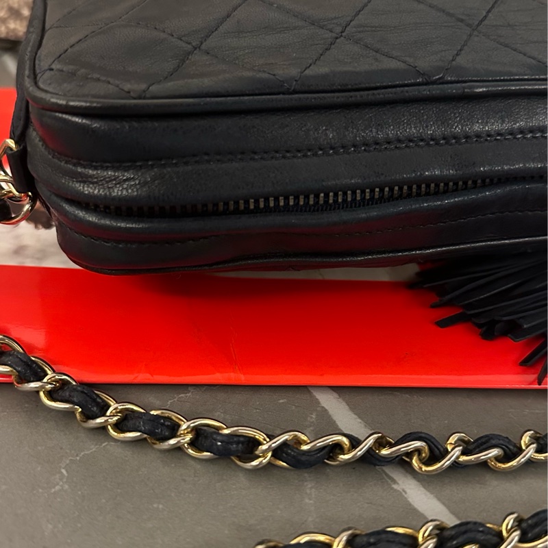 💗MYMluxurybag💗 Chanel 22.5cm 全皮相機袋 肩背袋 斜背袋-23