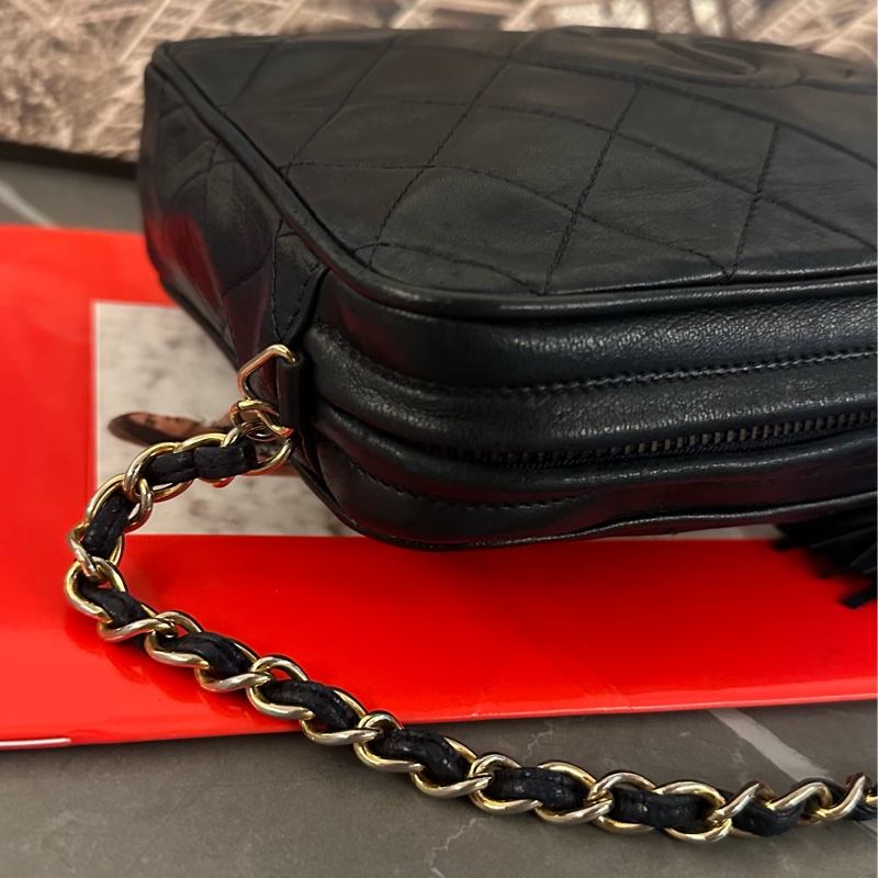 💗MYMluxurybag💗 Chanel 22.5cm 全皮相機袋 肩背袋 斜背袋-24