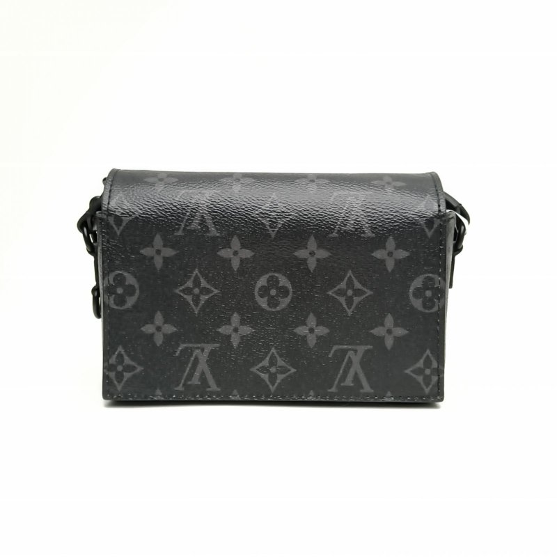 LOUIS VUITTON Steamer盒子包黑色PVC晶片肩背包-2
