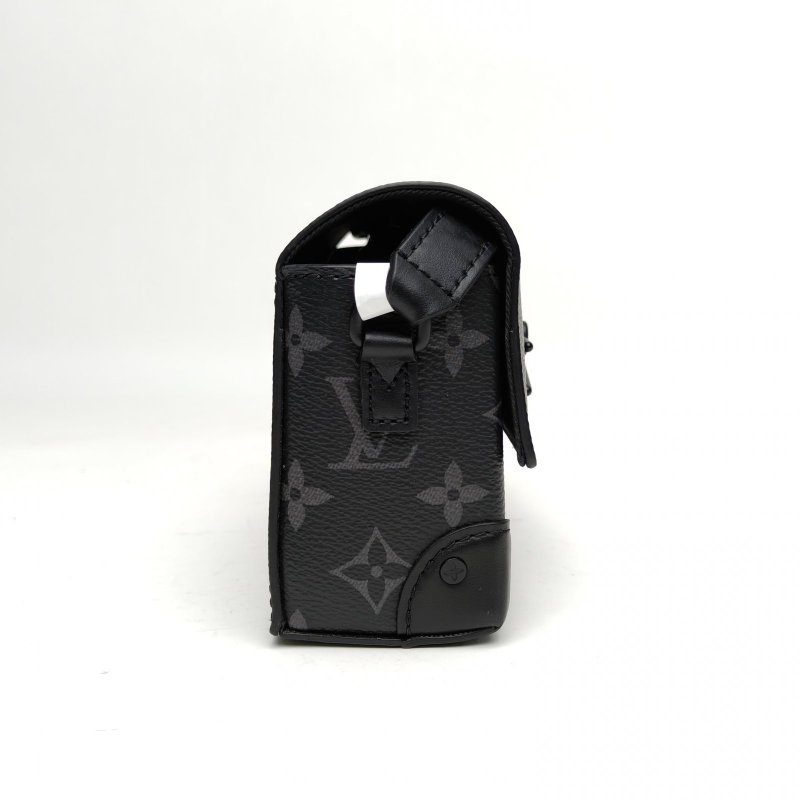 LOUIS VUITTON Steamer盒子包黑色PVC晶片肩背包-3