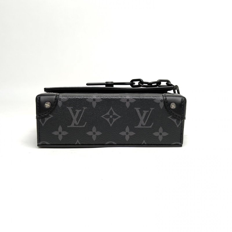 LOUIS VUITTON Steamer盒子包黑色PVC晶片肩背包-4