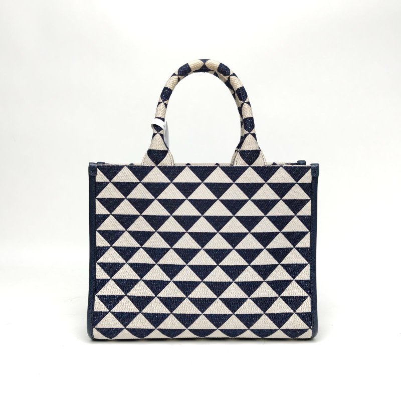 PRADA 拼色帆布Symbole手提包肩背包-2