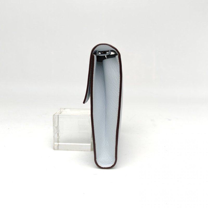 HERMES Clic16斜挎包霧霾藍Chevre山羊皮Z刻金扣肩背包-1