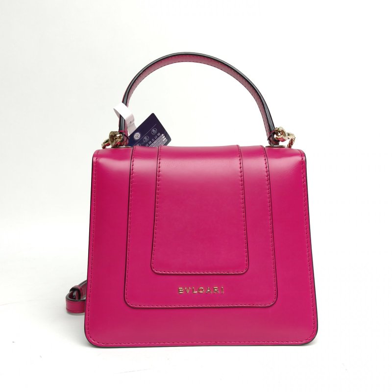 BVLGARI SerpentiForever風琴蛇頭包小號紫色牛皮肩背包-2