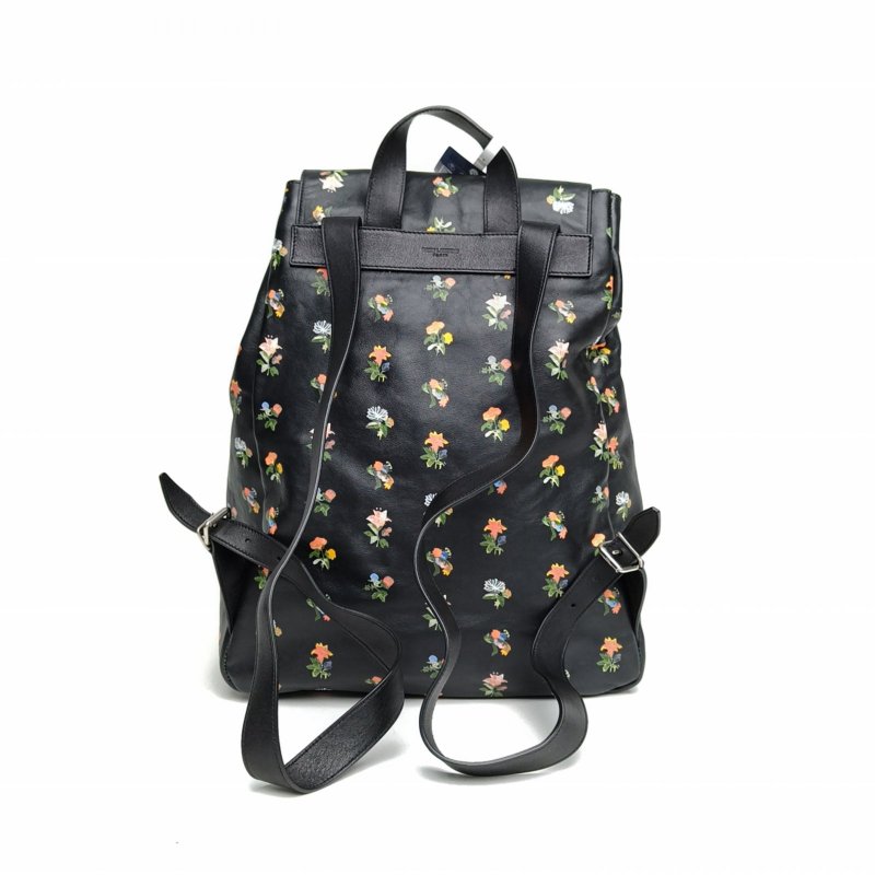 SAINT LAURENT 印花牛皮銀扣雙肩包肩背包-2