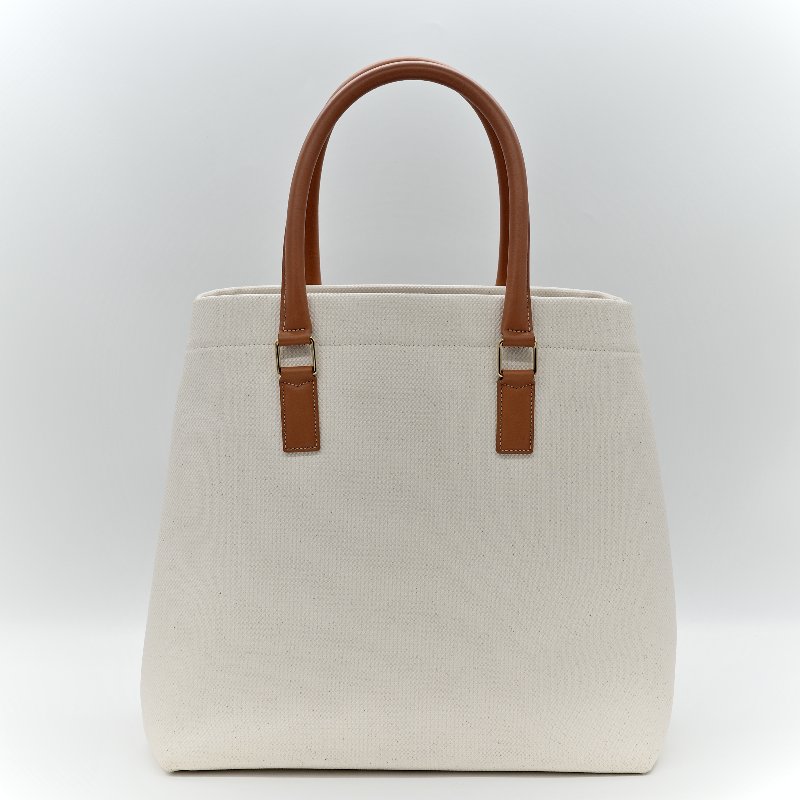 CELINE 大托特包 手提 帆布 米白 可放A4-3