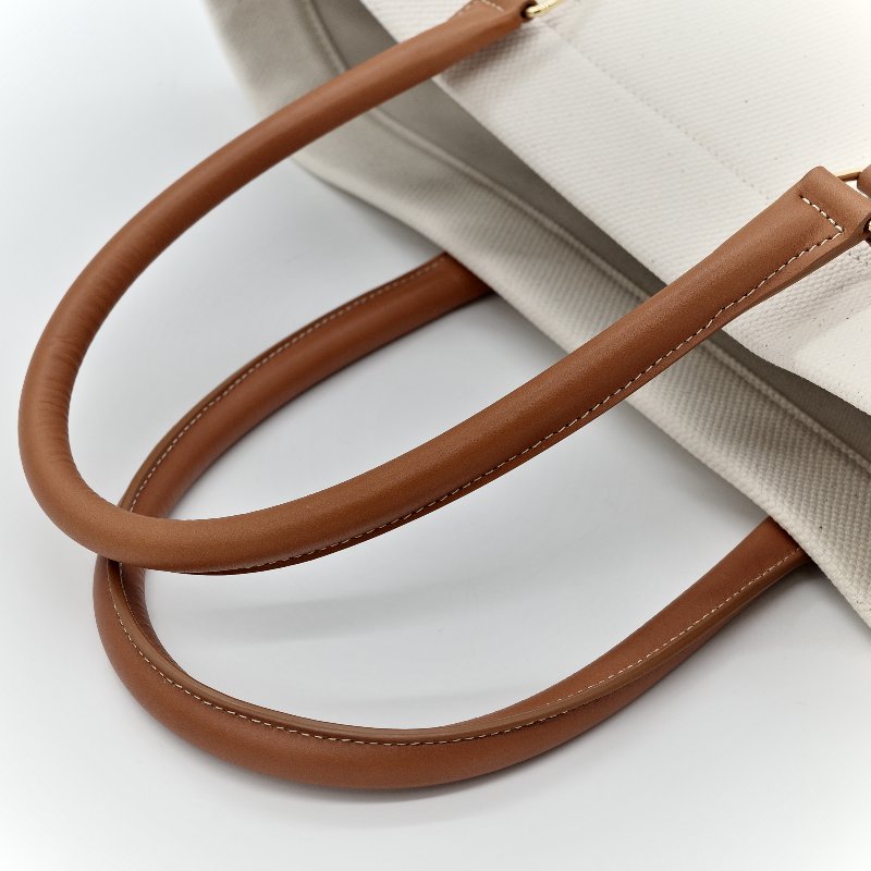 CELINE 大托特包 手提 帆布 米白 可放A4-9