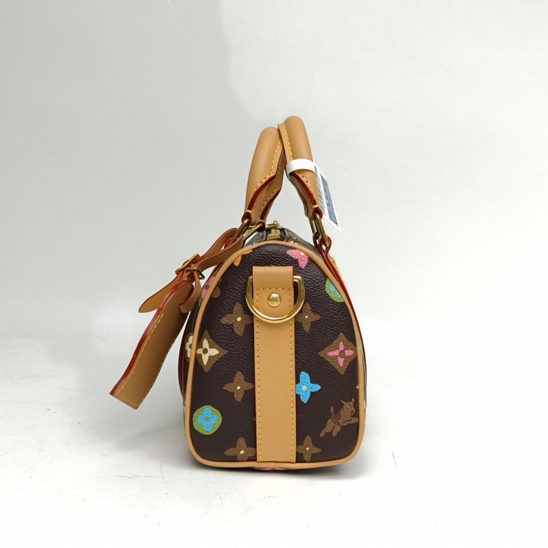 LOUIS VUITTON KEEPALL25老花PVC晶片Tyler聯名肩背包-1
