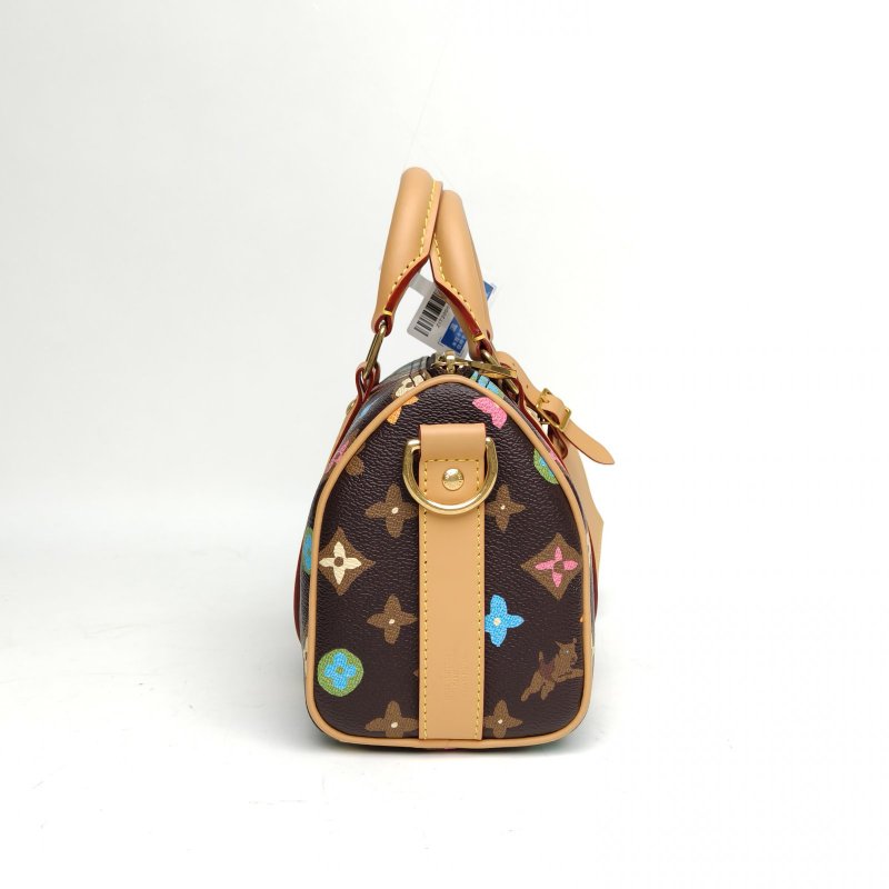 LOUIS VUITTON KEEPALL25老花PVC晶片Tyler聯名肩背包-3