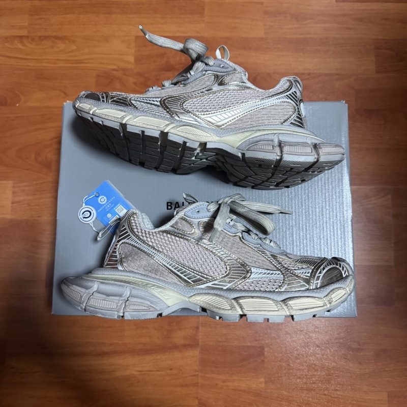 Balenciaga巴黎世家3xl正品做舊老爹鞋 淺米色 38碼-1