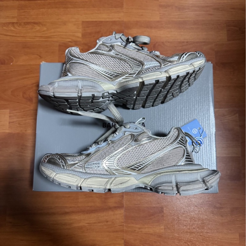 Balenciaga巴黎世家3xl正品做舊老爹鞋 淺米色 38碼-2