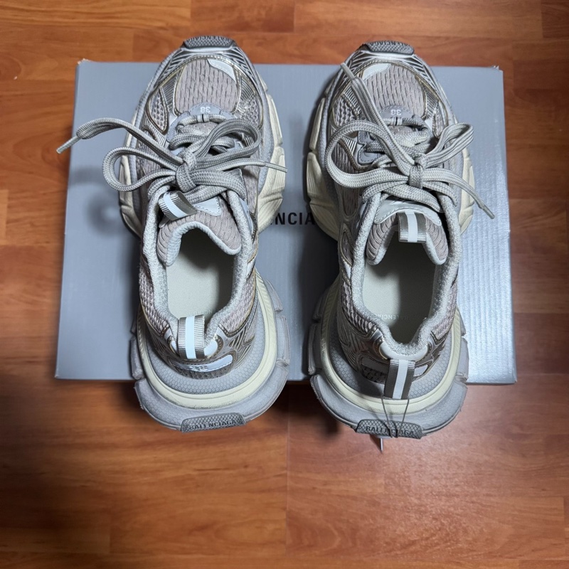 Balenciaga巴黎世家3xl正品做舊老爹鞋 淺米色 38碼-4