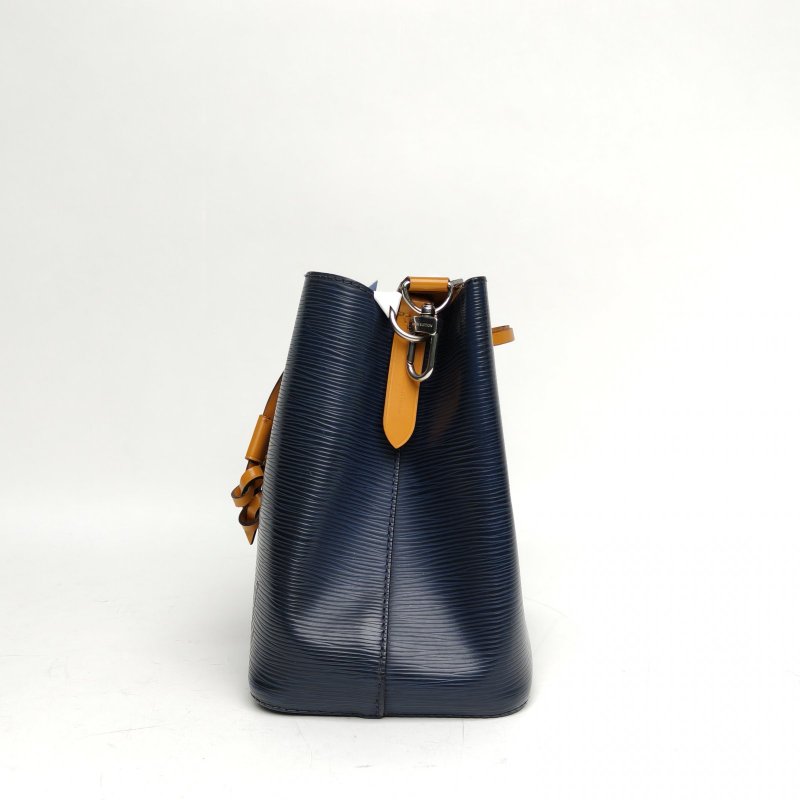 LOUIS VUITTON NÉONOÉ水桶包BB藍色EPI水波紋牛皮銀扣2019肩背包-1