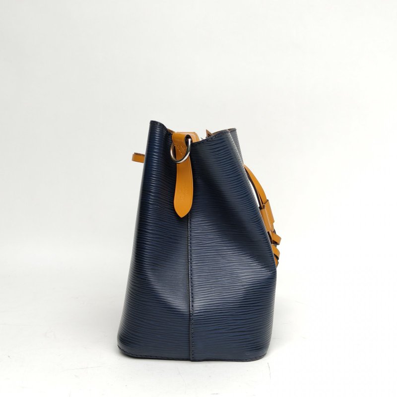 LOUIS VUITTON NÉONOÉ水桶包BB藍色EPI水波紋牛皮銀扣2019肩背包-3
