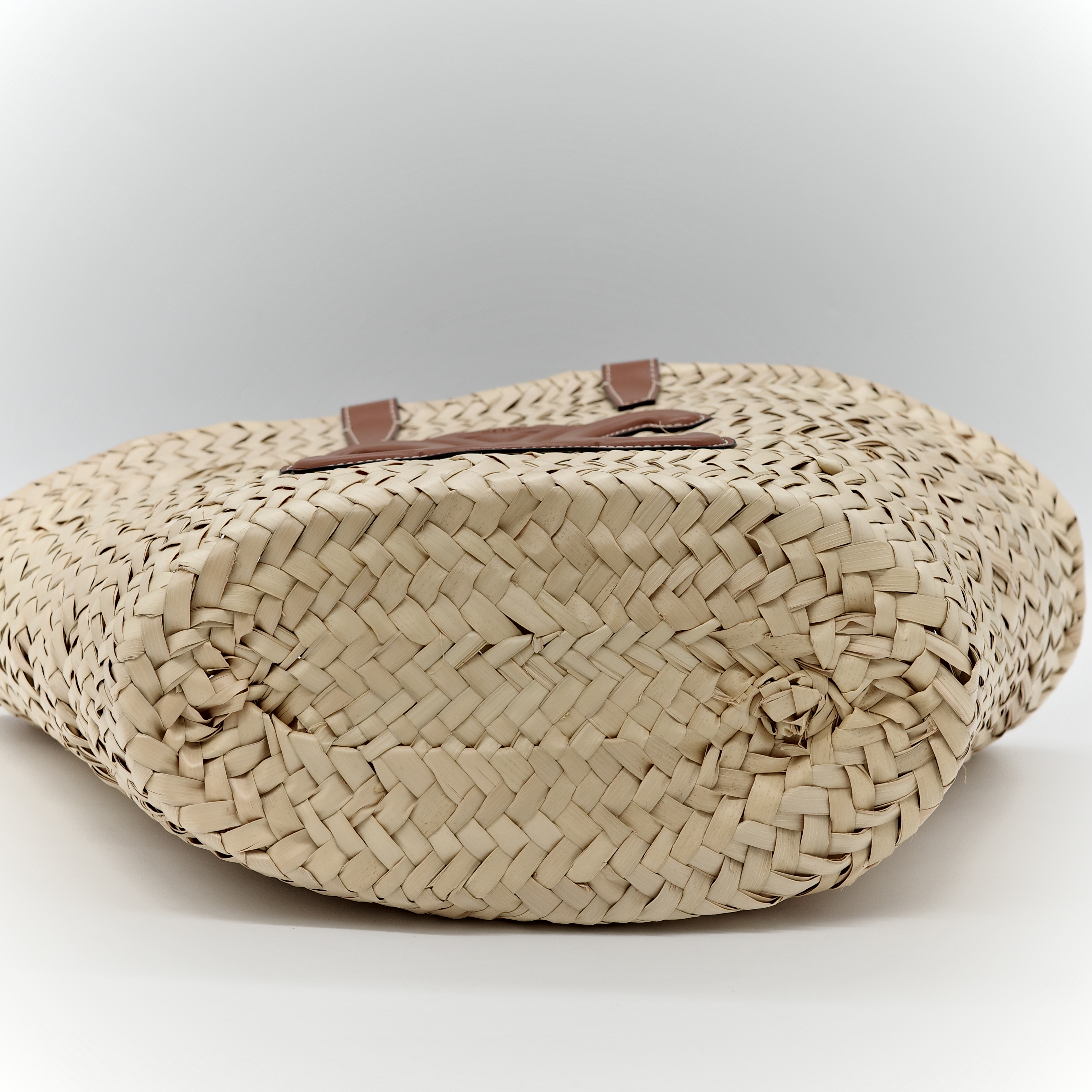 Celine 思琳 經典 提籃包 草編包 棕色-6