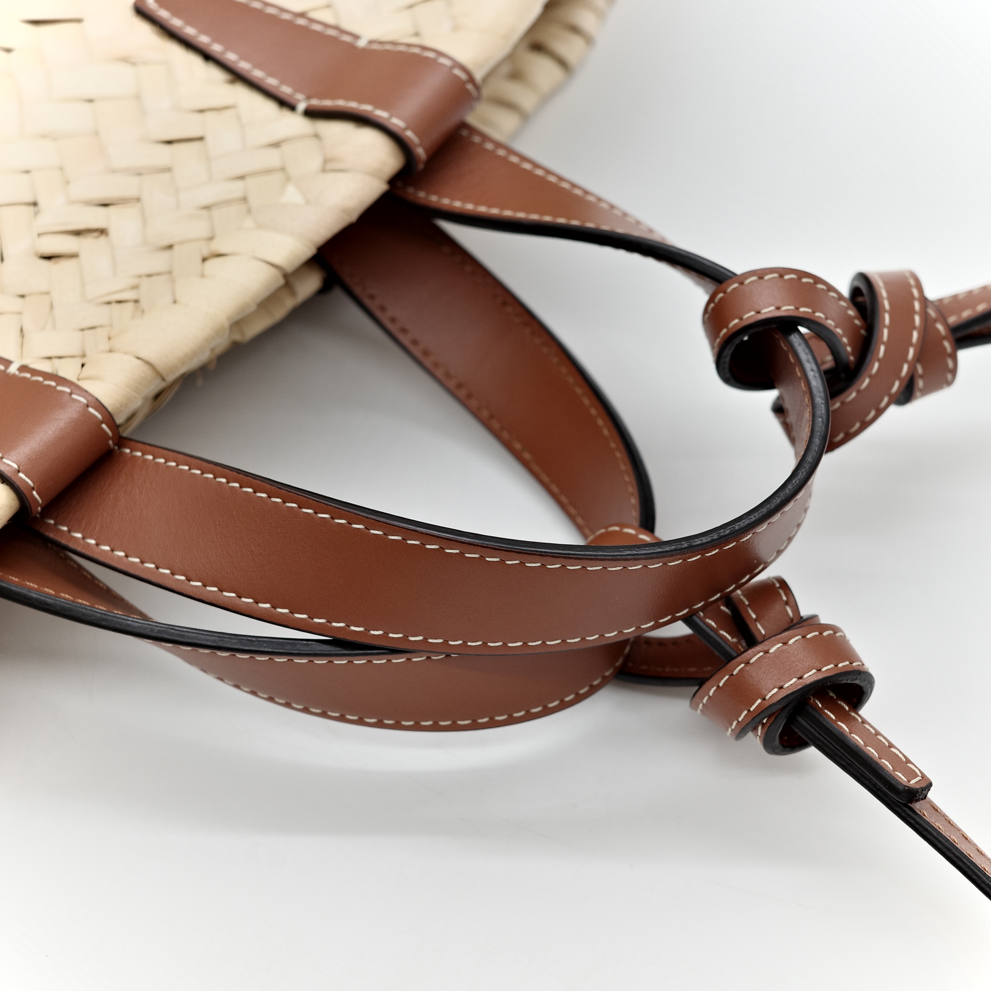 Celine 思琳 經典 提籃包 草編包 棕色-8