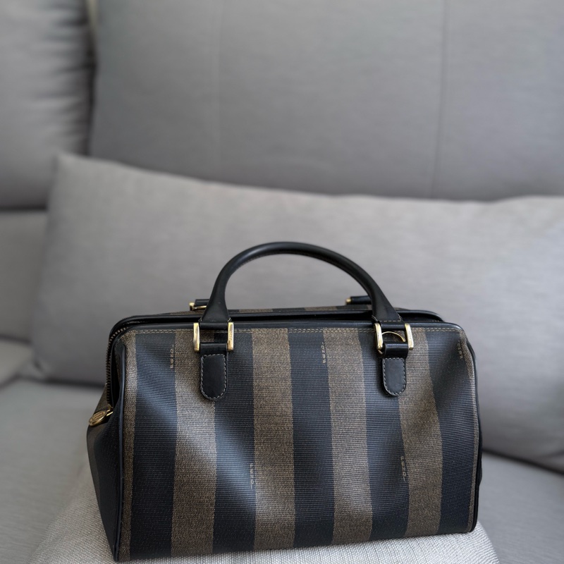 Fendi中古Vintage手提直紋波士頓包-2