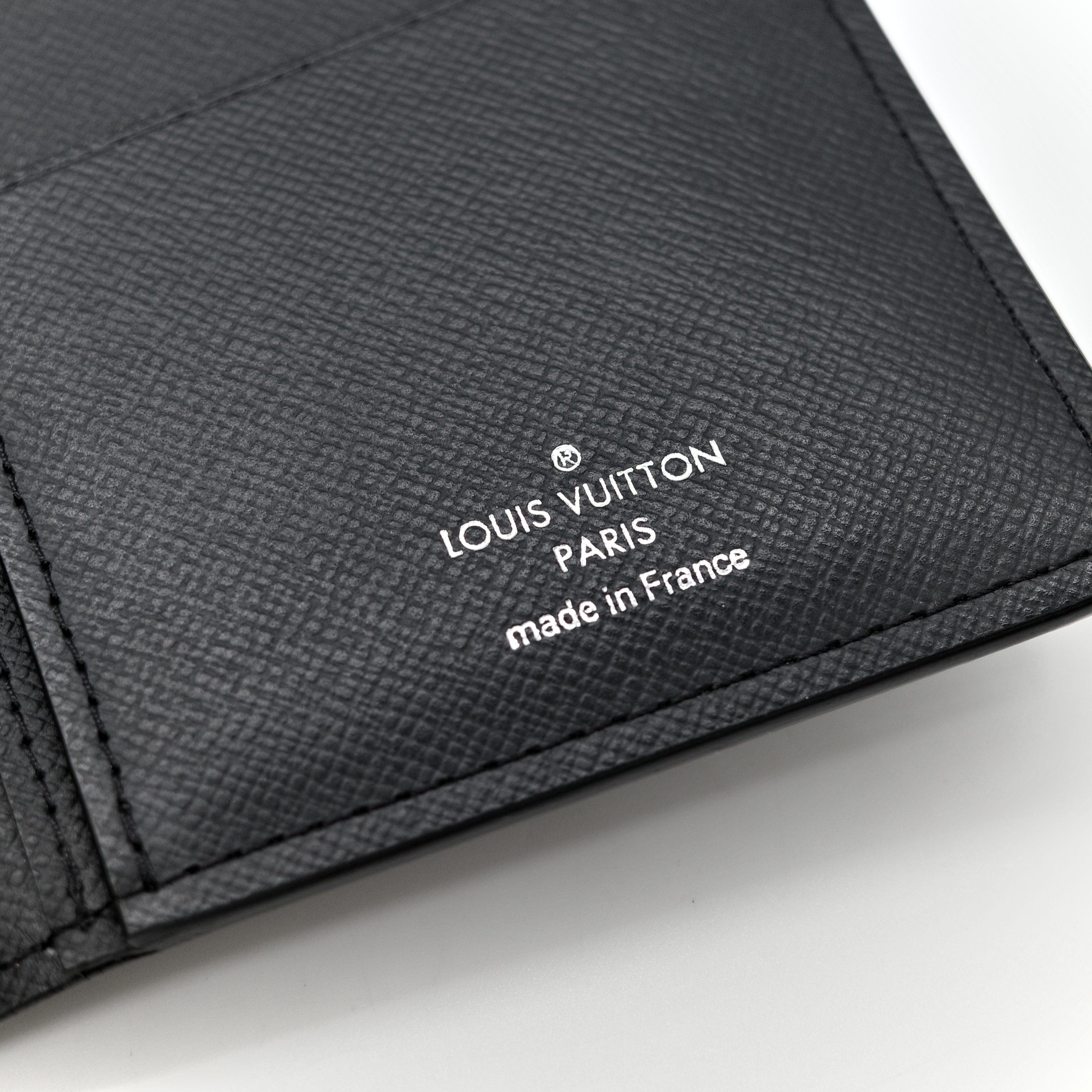 LOUIS VUITTON 路易威登 黑色長夾 水波紋牛皮 多卡位-9