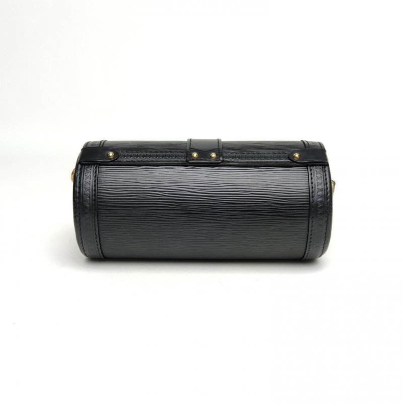 LOUIS VUITTON PAPILLON巴比龍TRUNK鏈條圓桶包水波紋牛皮晶片肩背包-4