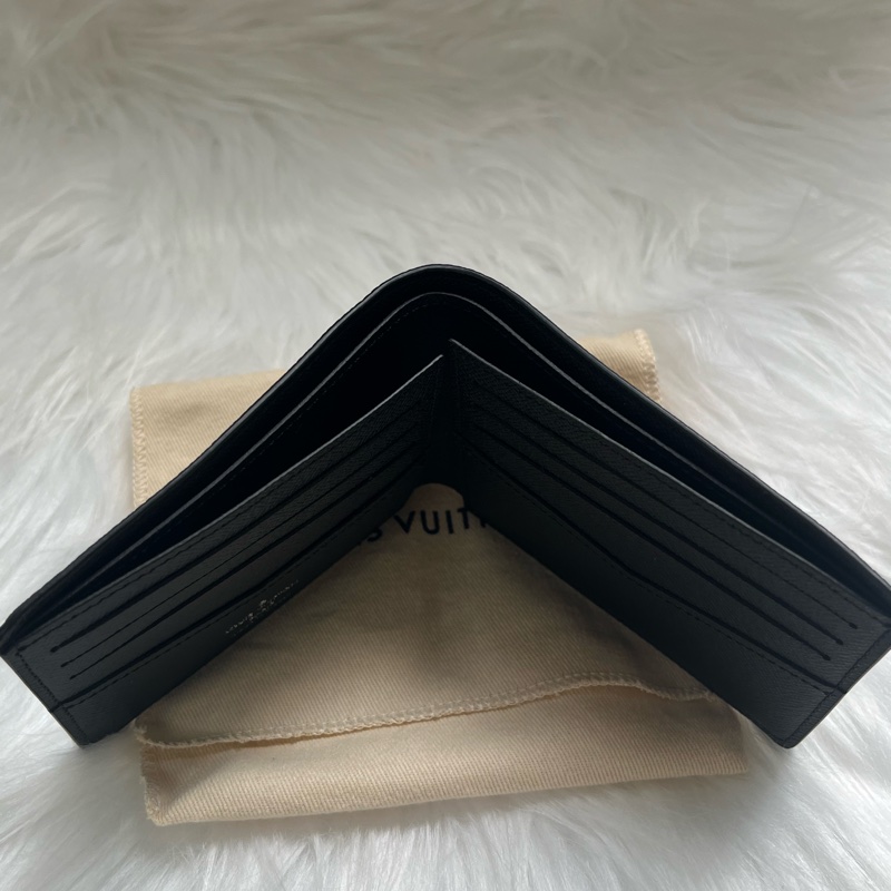 路易威登Louis Vuitton LV Slender錢包 黑色-4