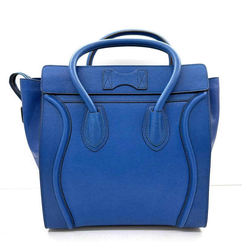 CELINE 藍色牛皮LUGGAGE MINI 手提包 S-GA-1979-1
