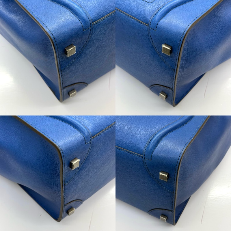 CELINE 藍色牛皮LUGGAGE MINI 手提包 S-GA-1979-4