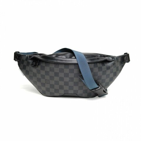 LOUIS VUITTON 黑棋格PVC2019Discovery腰包肩背包