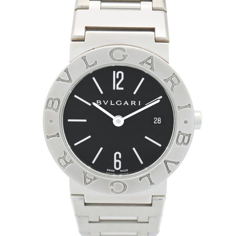 寶格麗 (Bulgari) BVLGARI 女士黑色不鏽鋼腕錶 BB26SS