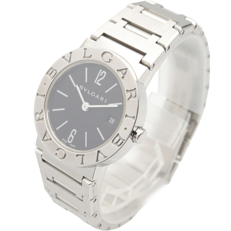寶格麗 (Bulgari) BVLGARI 女士黑色不鏽鋼腕錶 BB26SS-1