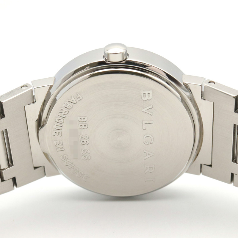 寶格麗 (Bulgari) BVLGARI 女士黑色不鏽鋼腕錶 BB26SS-4