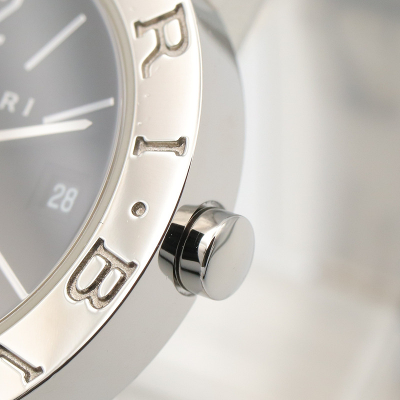寶格麗 (Bulgari) BVLGARI 女士黑色不鏽鋼腕錶 BB26SS-5