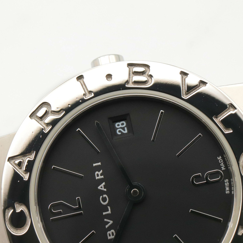 寶格麗 (Bulgari) BVLGARI 女士黑色不鏽鋼腕錶 BB26SS-8