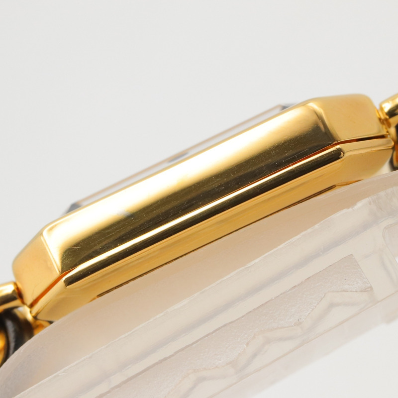 香奈兒 (Chanel) CHANEL Première S 女士腕錶，鍍金 (GP)，皮革錶帶，黑色，H0001-10