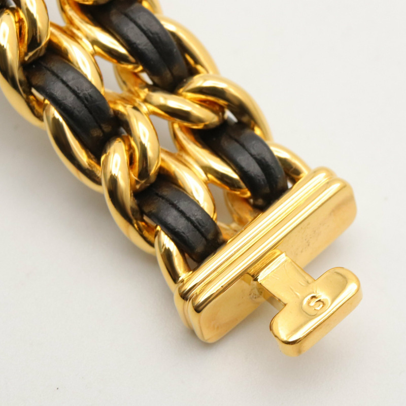 香奈兒 (Chanel) CHANEL Première S 女士腕錶，鍍金 (GP)，皮革錶帶，黑色，H0001-11