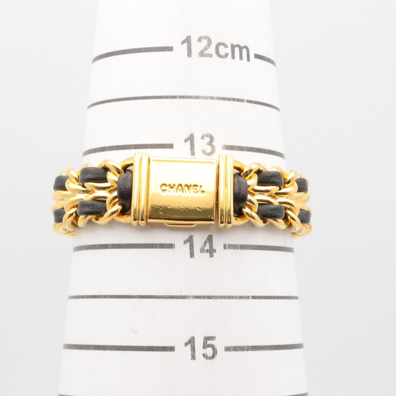 香奈兒 (Chanel) CHANEL Première S 女士腕錶，鍍金 (GP)，皮革錶帶，黑色，H0001-7